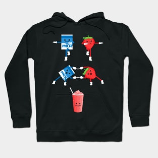 Strawberry, Milk, Milkshake, Fusion, Shake, Creamy, Fun Hoodie